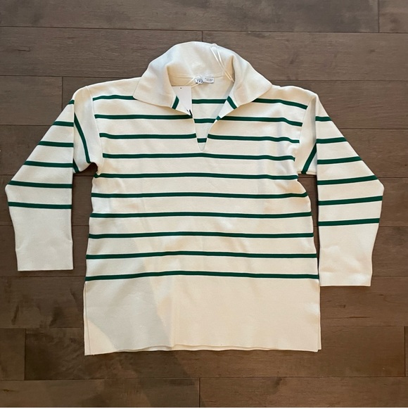 Premium knit striped sweater - Picture 2 of 3